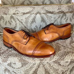 EEUC Men's Allen Edmonds Colton Cap Toe Oxford Shoes in Walnut Brown Size 11 D
